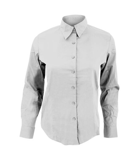 SOLS Womens/Ladies Eden Long Sleeve Fitted Work Shirt (White)