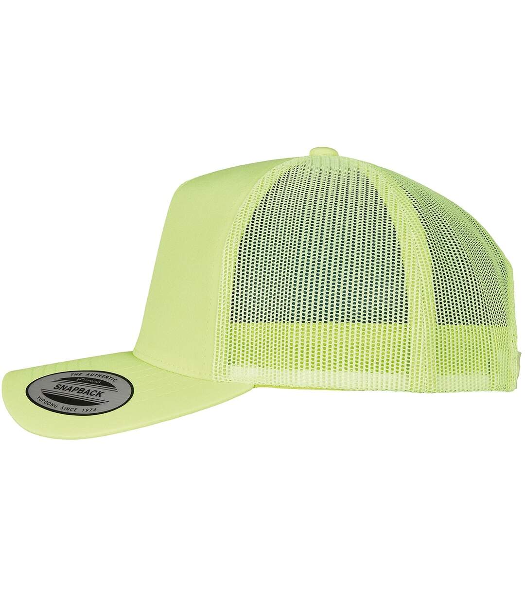 Casquette trucker neon adulte jaune néon Flexfit-3