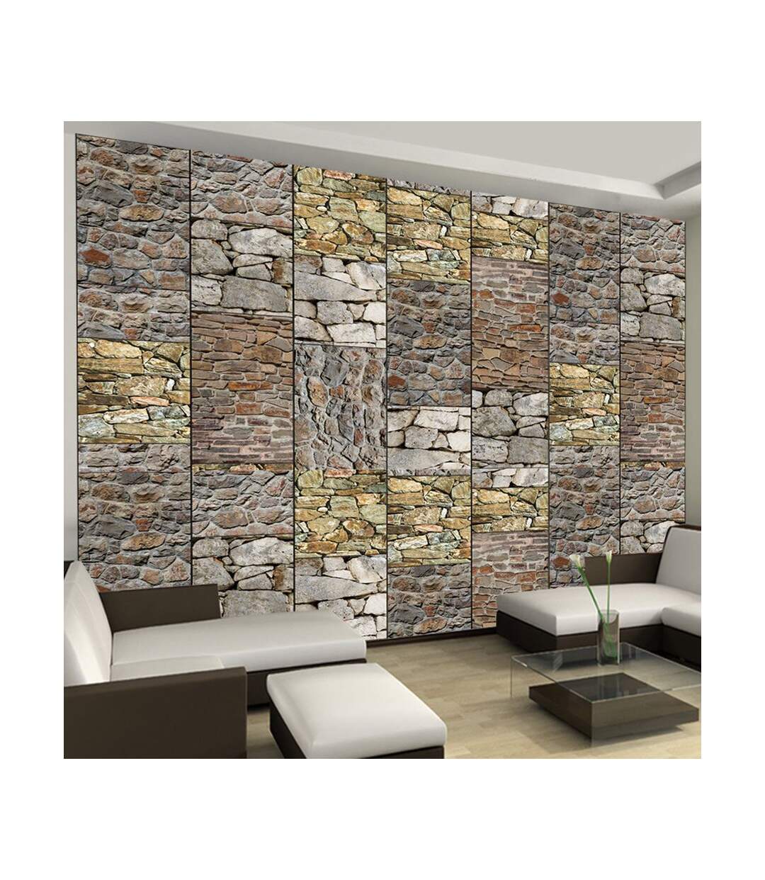 Papier Peint Puzzle with Stones 50x1000cm-1