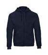 B&C - Sweat à capuche et fermeture zippée - Adulte unisexe (Bleu marine) - UTBC3649