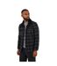 Veste Motif/style À Carreaux Homme Noir Orange Foncé Brave Soul-2