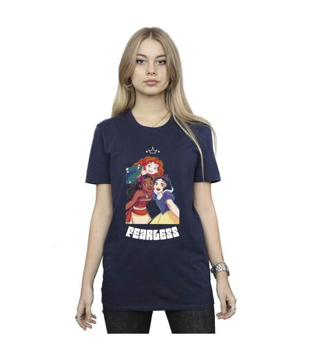 Disney Femmes/Les femmes Princesse Fearless - T-shirt en coton avec petit ami (Bleu marine) - UTBI42965