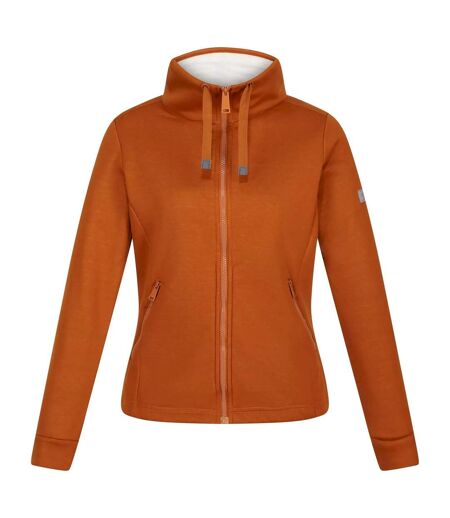 Regatta Womens/Ladies Azariah Full Zip Fleece Jacket (Copper Almond/Light Vanilla) - UTRG8525
