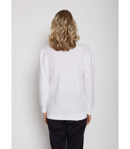 Pull doux scintillant col rond
