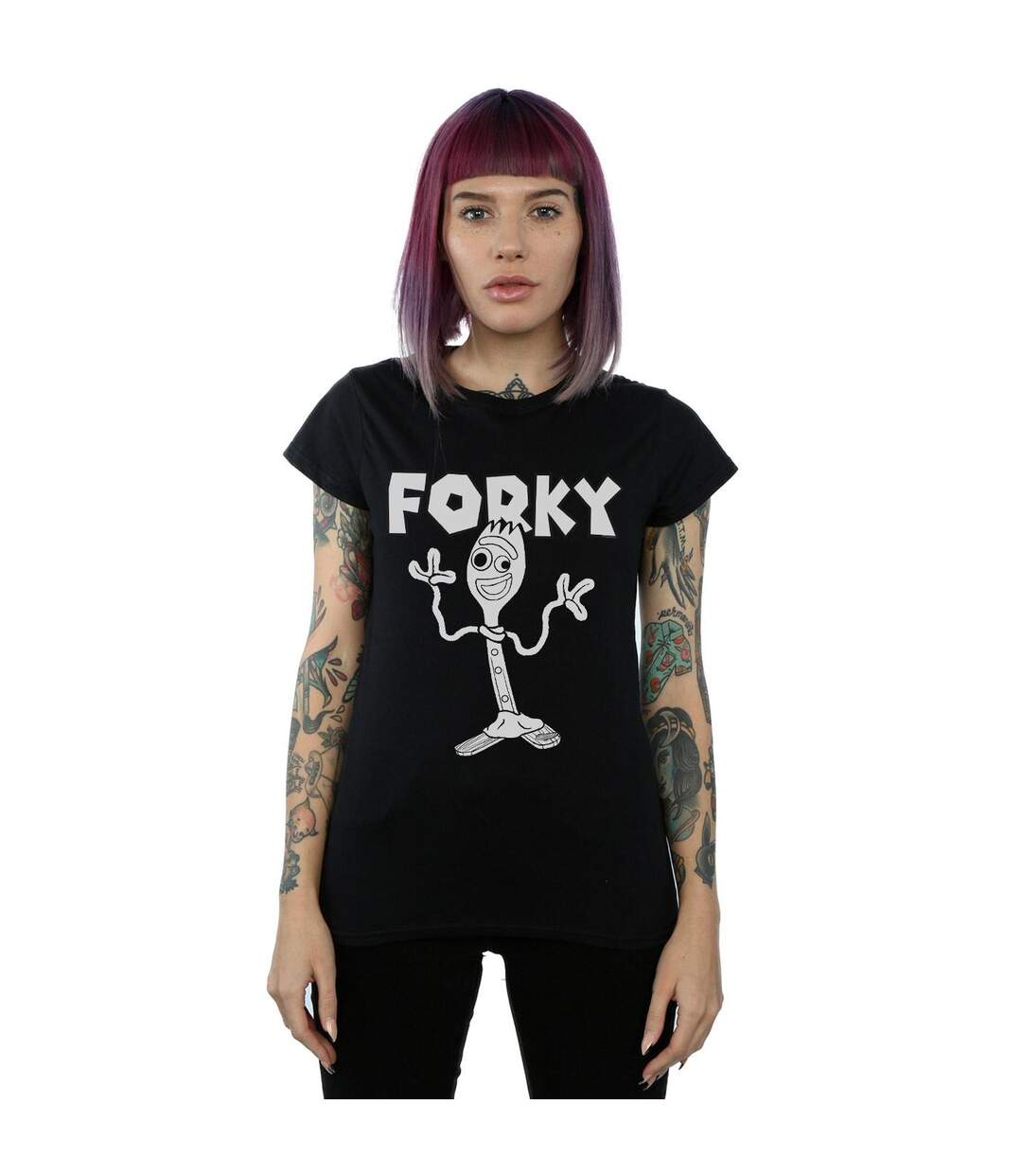 Disney Femme/Les femmes - Toy Story 4 - T-shirt en coton fourré (Noir) - UTBI44345-2