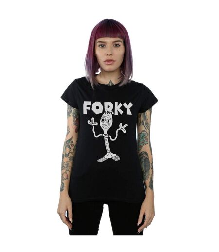 Disney Femme/Les femmes - Toy Story 4 - T-shirt en coton fourré (Noir) - UTBI44345