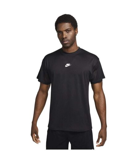 Mens Swoosh Crew Neck Regular T-shirt Black Nike