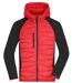 Doudoune hybride homme - JN1330 - rouge et noir