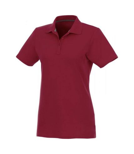 Elevate Womens/Ladies Helios Short Sleeve Polo Shirt (Burgundy)