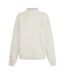Womens/ladies Embroidered Mock Neck Sweatshirt Grey Couture-2