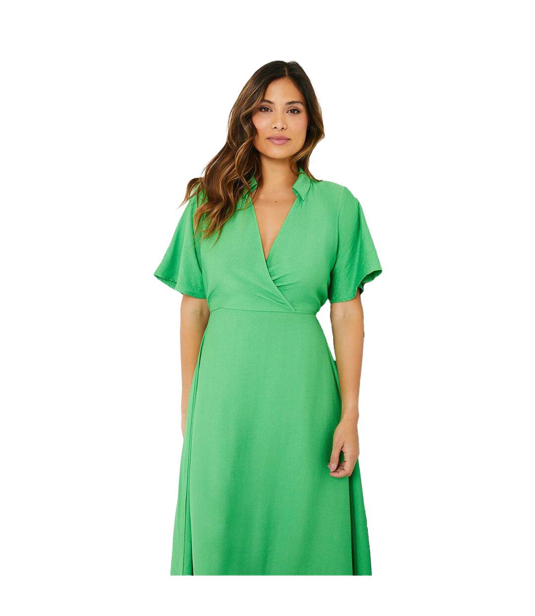 Robe mi-longue femme vert Principles-3