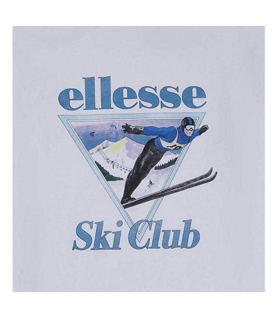 T-shirt Manches Courtes Motif/style Scène De Ski Umontia Homme Blanc Ellesse-2