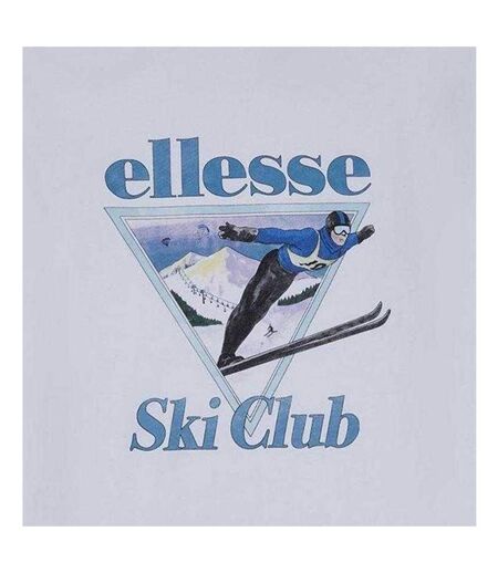 T-shirt Manches Courtes Motif/style Scène De Ski Umontia Homme Blanc Ellesse