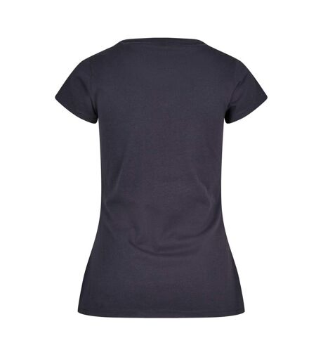 Build Your Brand Womens/Ladies Basic T-Shirt (Navy)