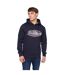 Mens Hellmere Hoodie Navy Crosshatch-2
