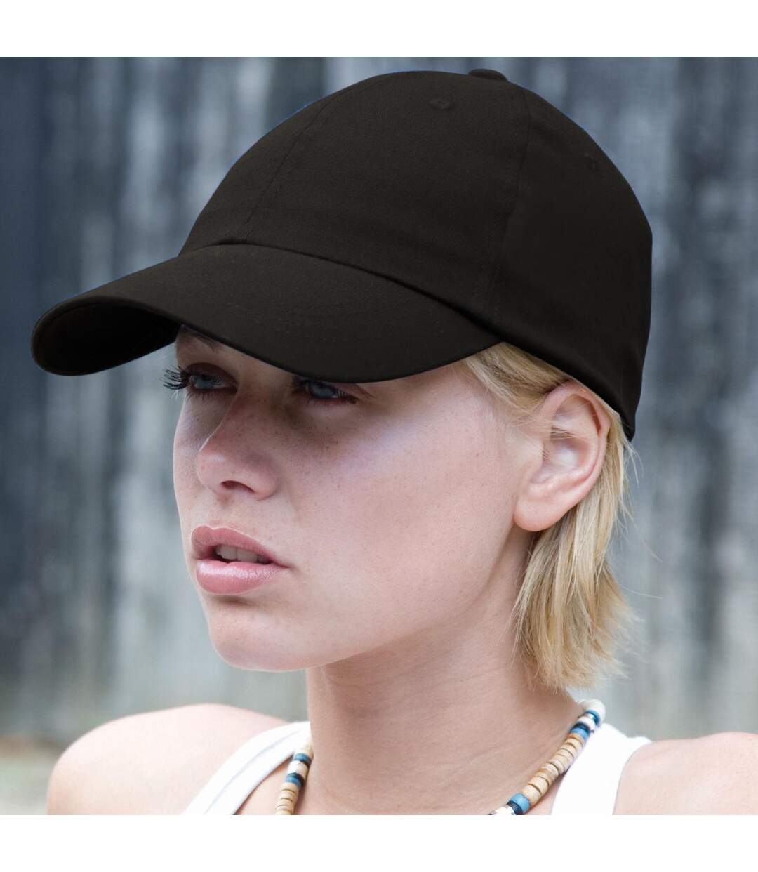 Casquette Unie Style Pro Adulte Unisexe Noir Result-3