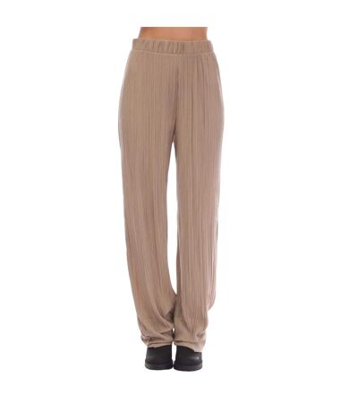 Womens/ladies cira plisse trousers mink Vero Moda