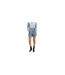 Short Motif/style Motif Écossais Teofila Femme Gris Bleu Boss-1