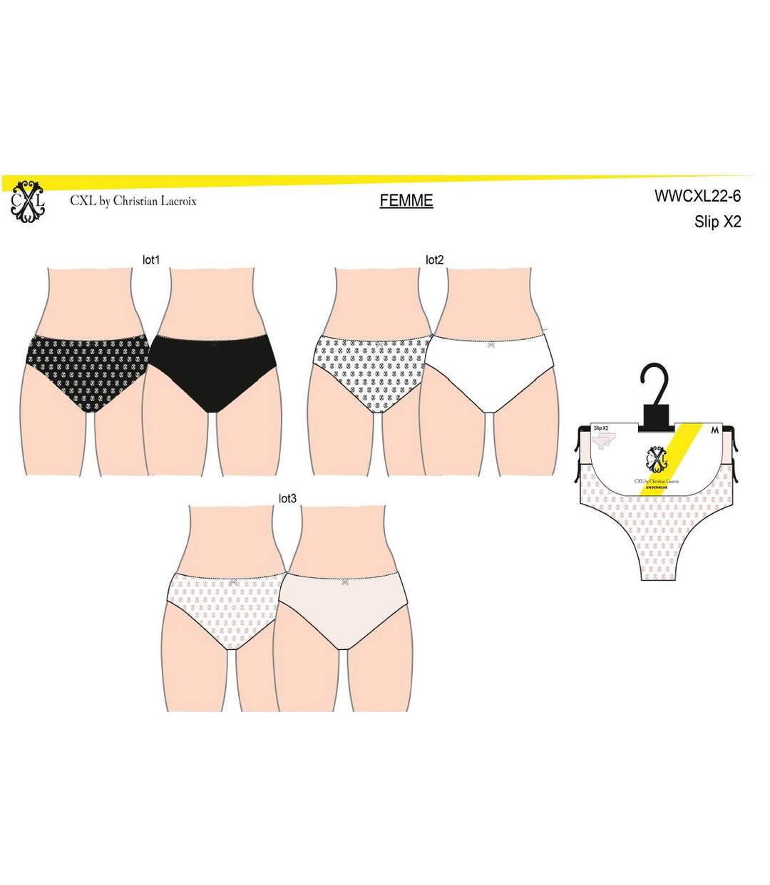 Culotte CXL By LACROIX X6 Pack de 6 Print CXL1090-4