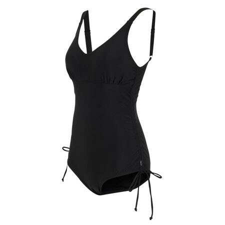 Womens/ladies alinae plain one piece swimsuit black Regatta