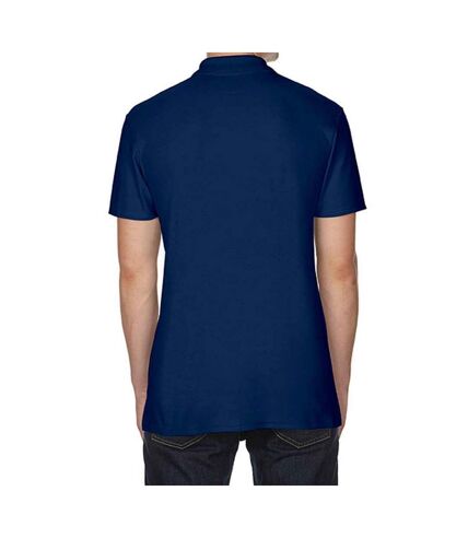 Polo manches courtes homme bleu marine Gildan