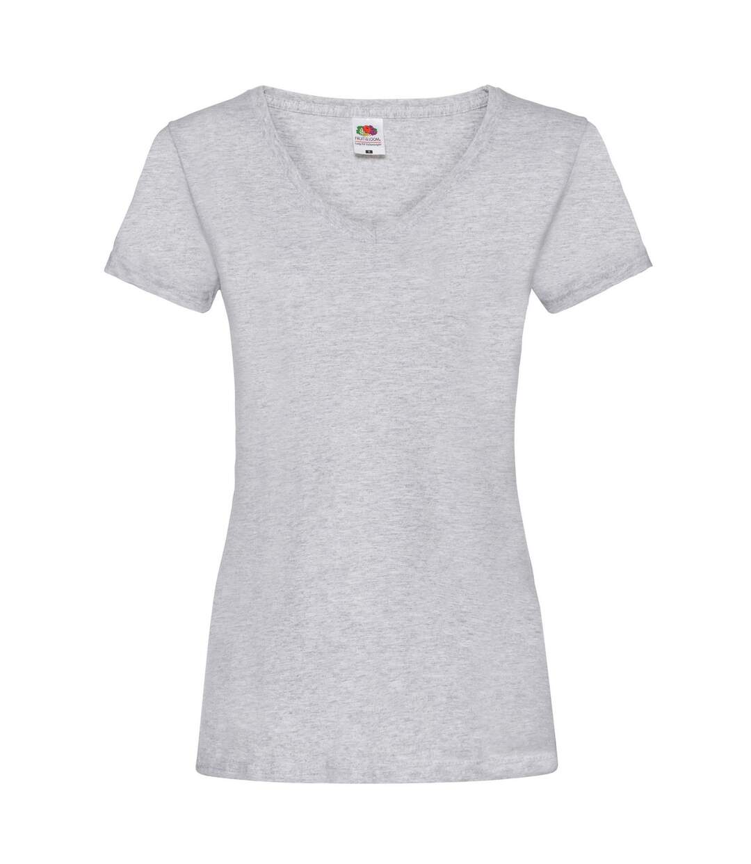 T-shirt Valueweight Femme Gris Chiné Fruit Of The Loom-1