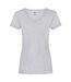 T-shirt Valueweight Femme Gris Chiné Fruit Of The Loom-1