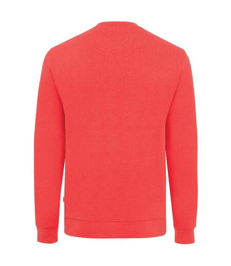 Unisex adult zion recycled cotton crew neck sweatshirt luscious red Iqoniq