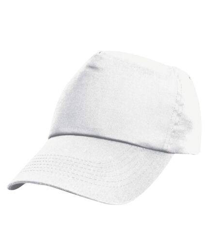 Casquette unie 100% coton enfant unisexe blanc Result