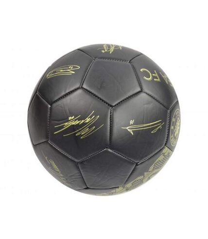 Chelsea FC Signature Phantom Faux Leather Soccer Ball (Black/Gold) (5) - UTBS3169