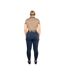 Womens/ladies Elevate Style Polo Shirt Fossil Navy Hy-3