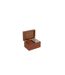 Boîte Jeux de Cartes Ezra 17cm Cognac-3