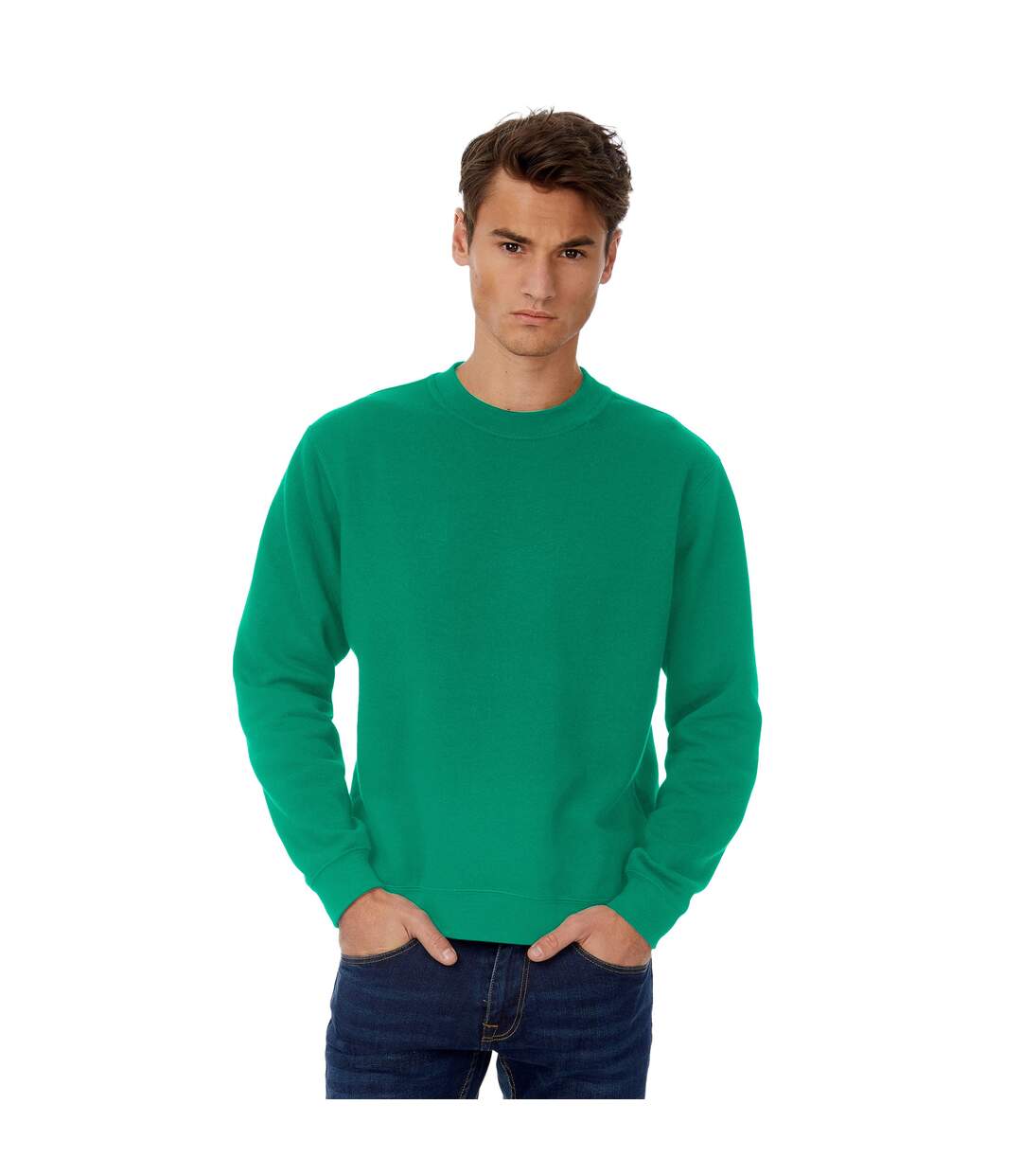 B&C Sweatshirt à manches longues pour hommes (Vert) - UTBC4680