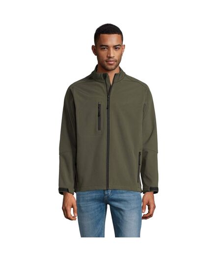 Veste Softshell Relax Homme Kaki SOLS