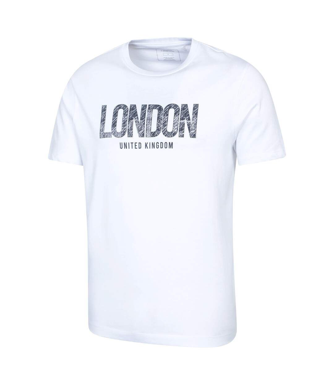 T-shirt manches courtes london homme blanc Mountain Warehouse-4