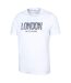 T-shirt manches courtes london homme blanc Mountain Warehouse-4