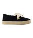 Womens/ladies Carolina Lace Up Espadrilles Black Toms-1
