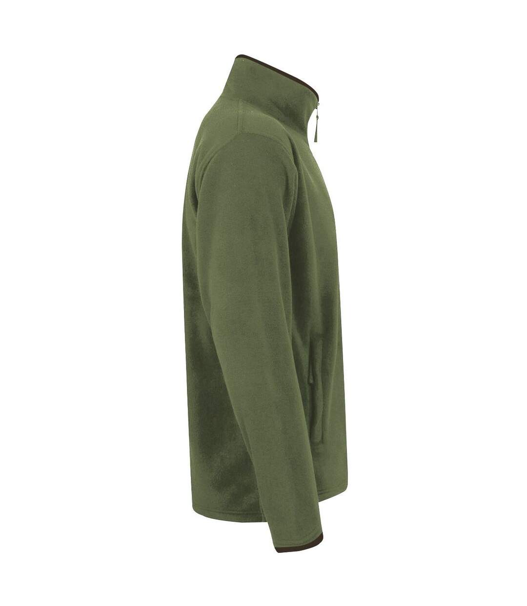 Veste polaire artisan femme vert kaki foncé / marron Premier-3