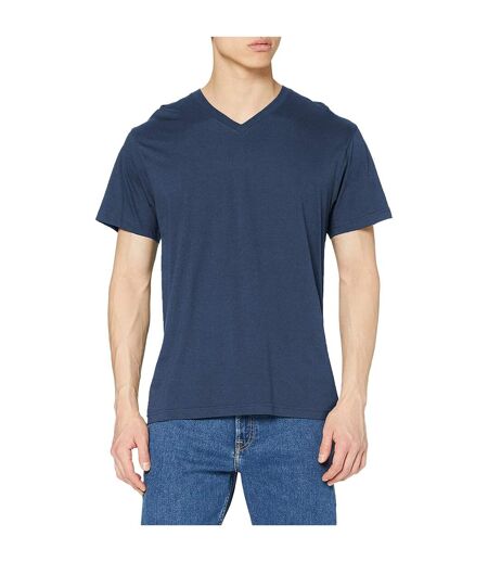 T-shirt Col V Homme Bleu Marine Stedman