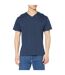 T-shirt Col V Homme Bleu Marine Stedman-1