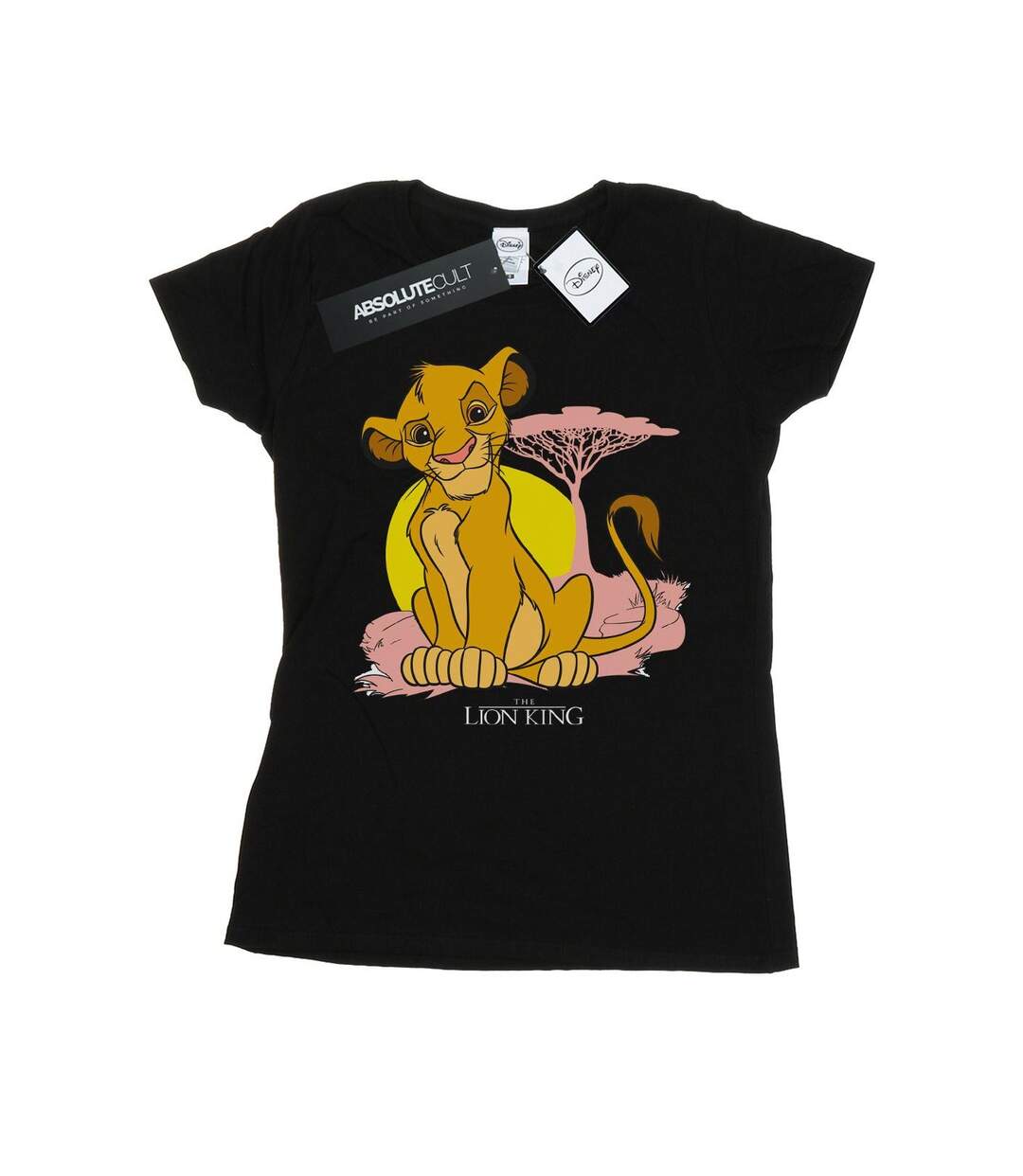 Disney T-shirt en coton pastel Simba du Roi Lion Femme/Ladies (Noir) - UTBI48145-1