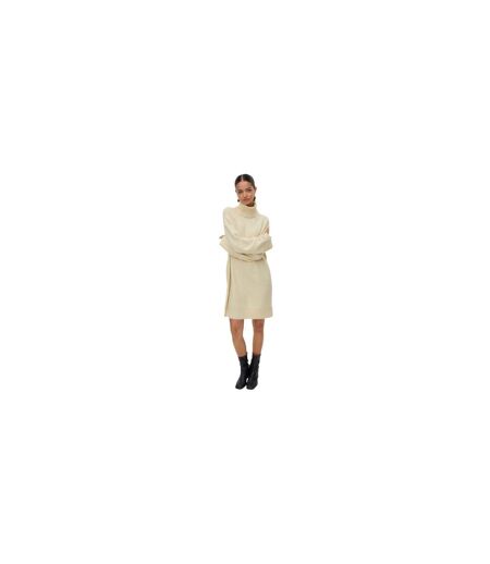 Robe-pull Femme Blanc Cassé Vero Moda