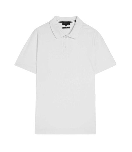 Mens Zeiter Cotton Polo Shirt White Ted Baker