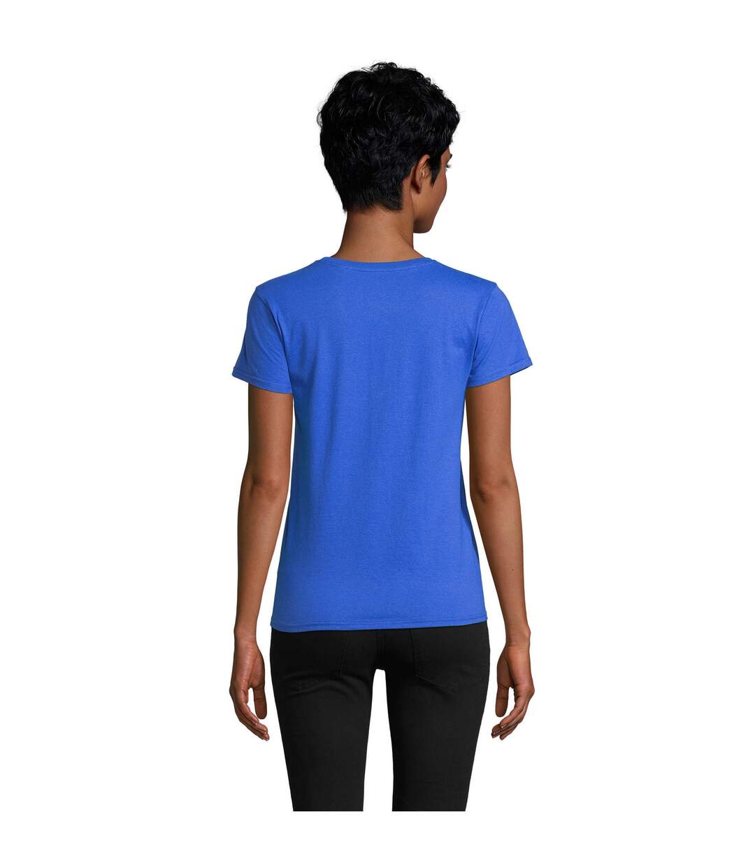 Womens/ladies Pioneer T-shirt Royal Blue SOLS-2