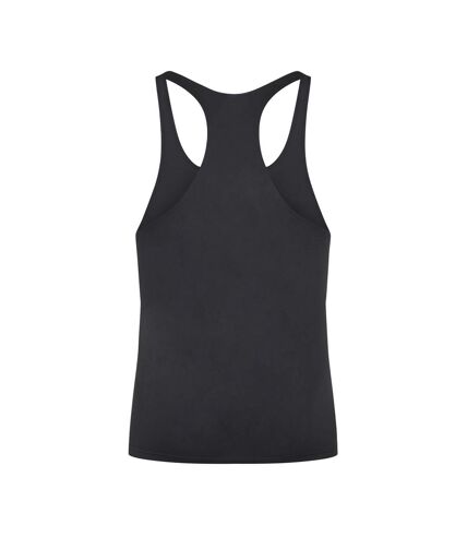 Mens cool muscle tank top jet black Awdis