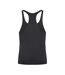 Mens cool muscle tank top jet black Awdis