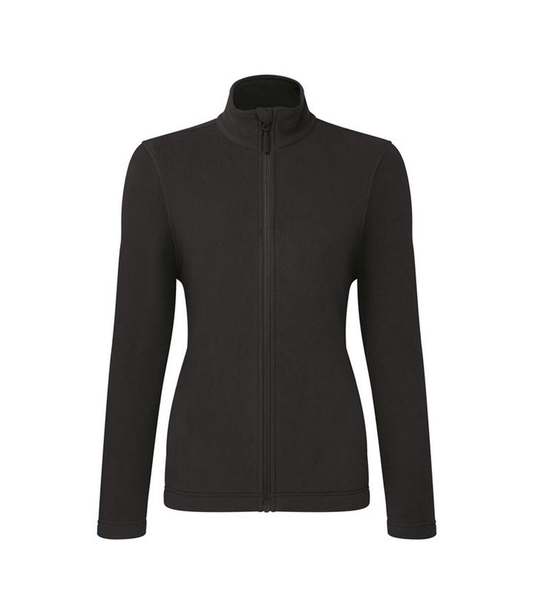 Womens/ladies recyclight full zip fleece jacket black Premier