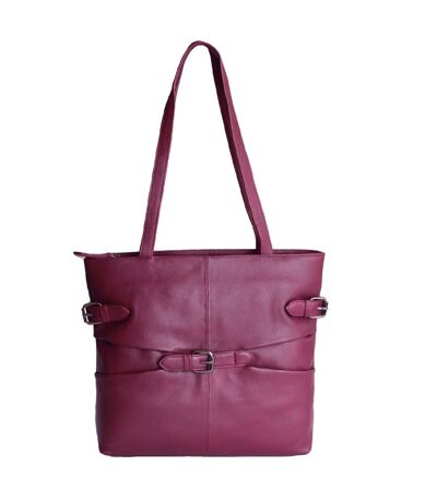 Eastern Counties Leather Womens/Ladies Jill Tote Style Purse (Burgundy) (One size) - UTEL198