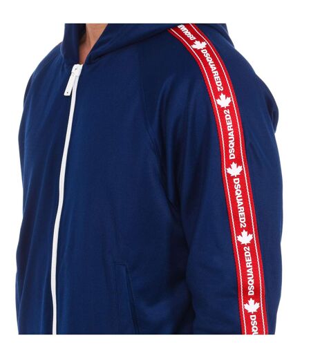 Sport sweatshirt with zipper and hood S74HG0103-S23686 man