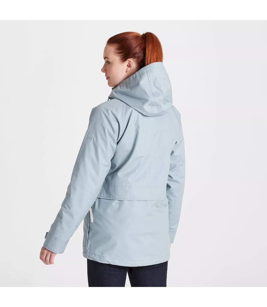 Womens/ladies saltaire waterproof jacket stormy sea/lunar grey Craghoppers-2